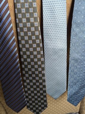 Five Designer Silk Ties